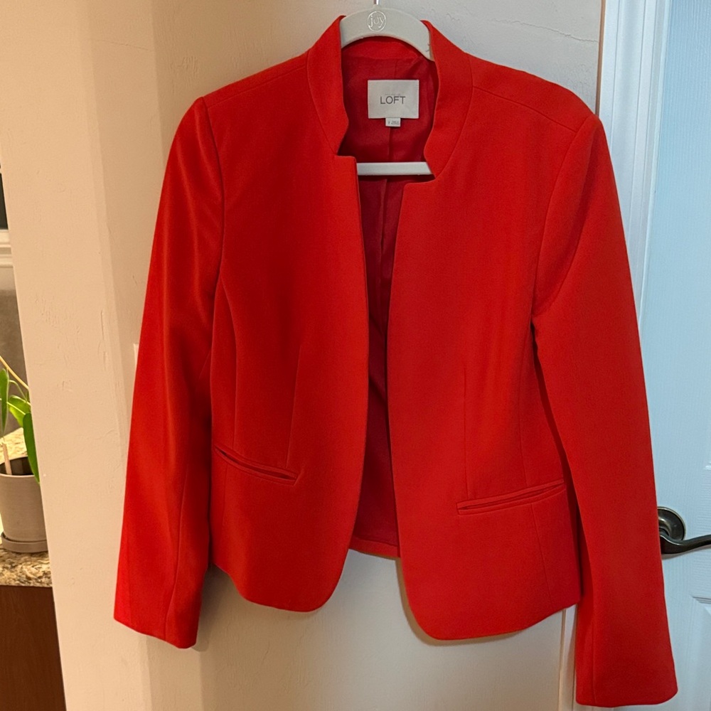 Red Orange Loft blazer